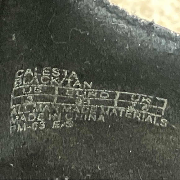 MICHAEL Michael Kors Calesta Black/Tan Ankle Strap Zip Up Flats US Size 3 - Picture 6 of 6